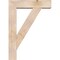 Ekena Millwork Traditional Block Smooth Bracket w/ Offset Brace, Douglas Fir, 7 1/2"W x 30"D x 42"H BKT0806X30X42TRA05SDF - alternate 3